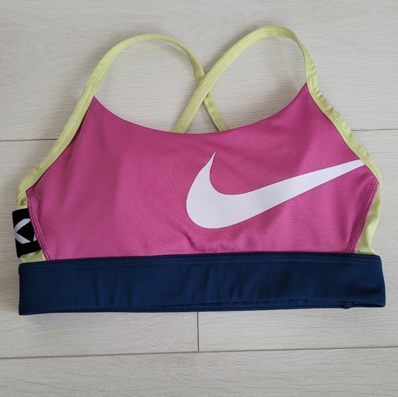 Nike Other - Nike Dri-Fit Colorful Sports Bra w Removable Inserts